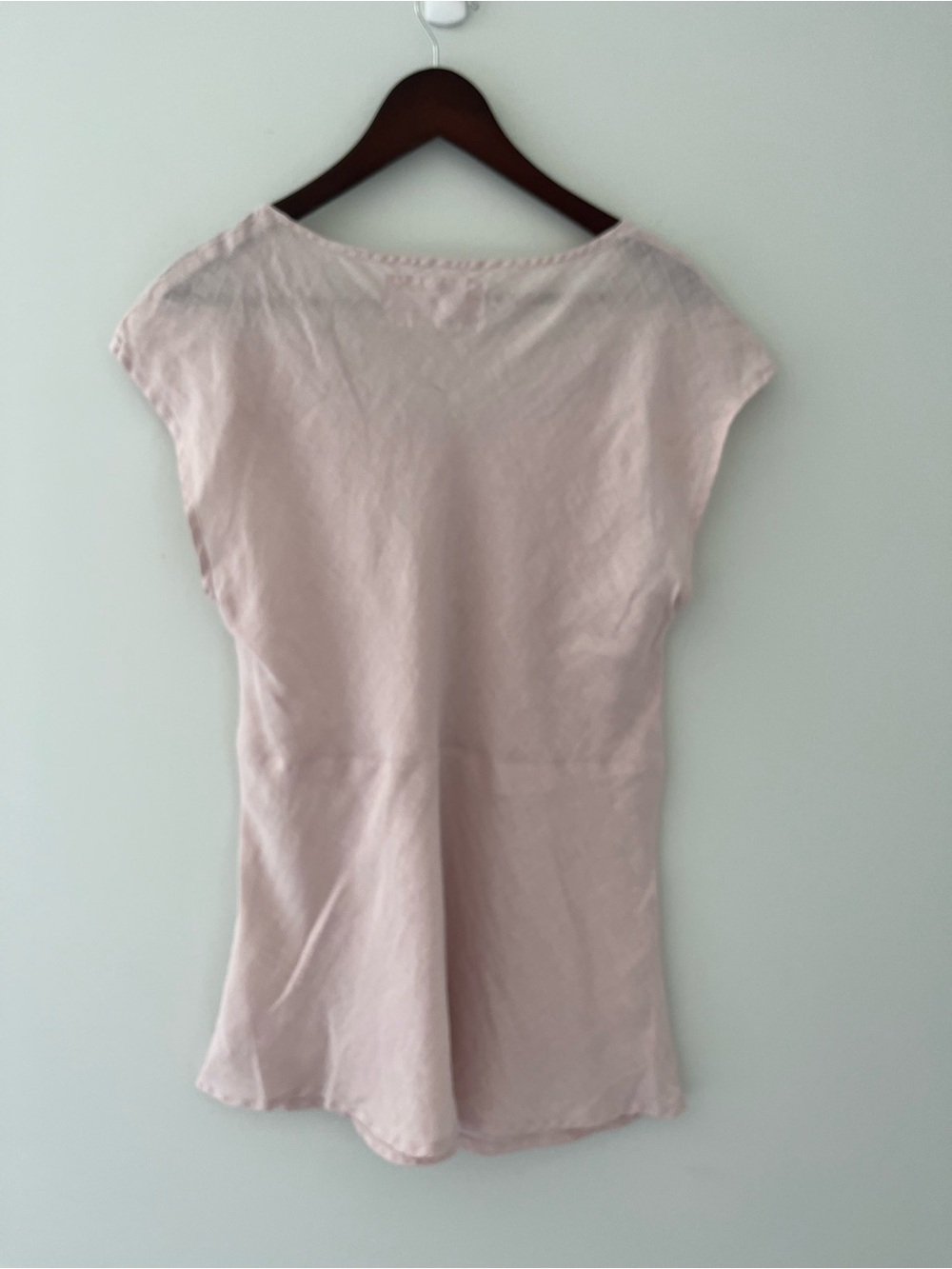 Grizas 100% Linen Blush Pink Relaxed Fit Top Size M European Linen - Picture 4 of 5